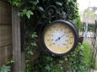 Tuin klok, tijd en temperatuur,zware metalen klok-klok - 1 - Thumbnail