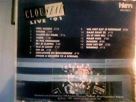 clouseau - live '91 ( cd gratis verzenden ) - 1