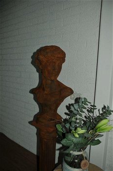 Sculptuur David, massief steen oxide,fraai -hoofd - 6