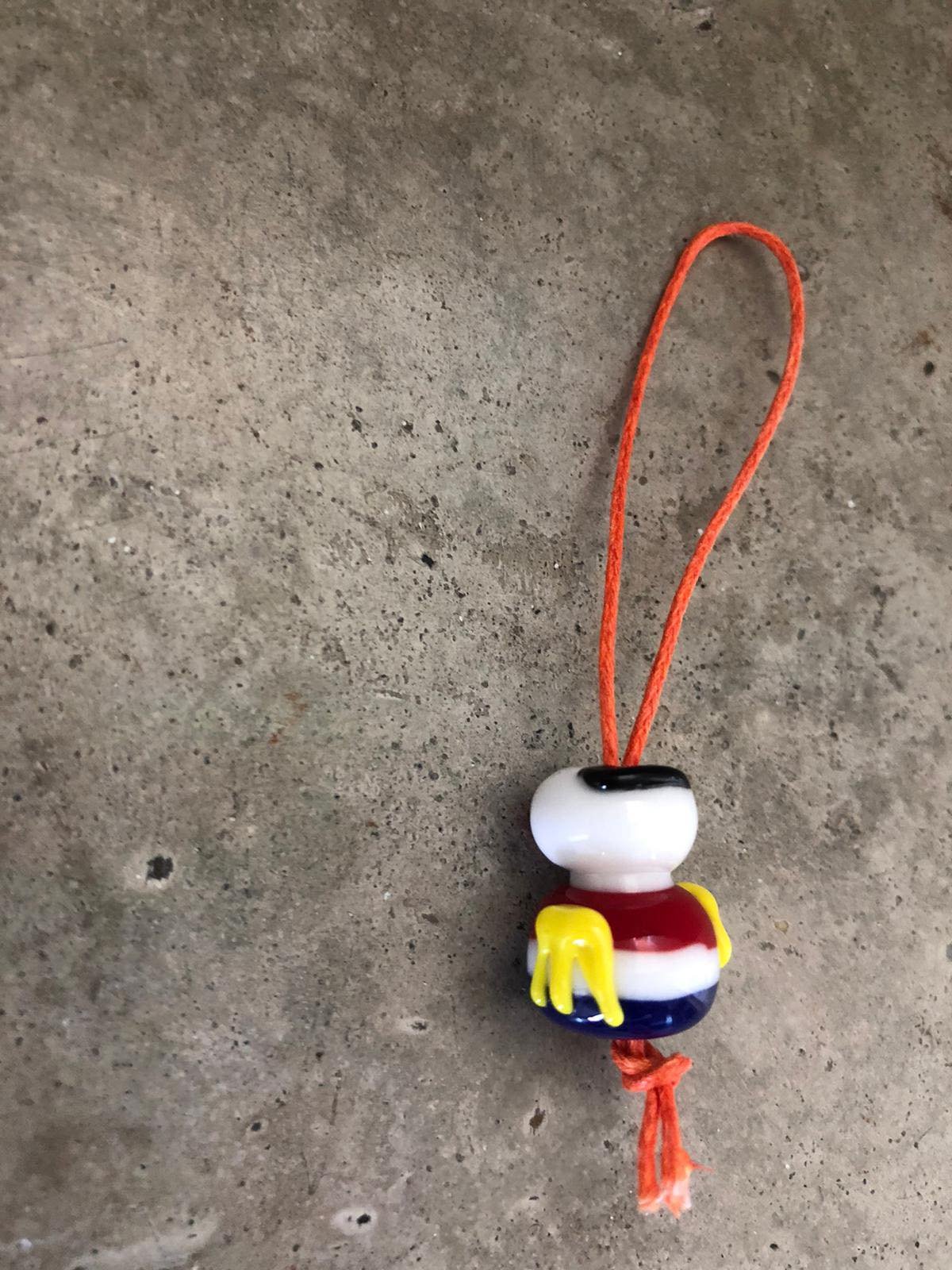 Handgemaakt gelukspoppetje van glas EK voetbal collectables. - Afbeelding 2