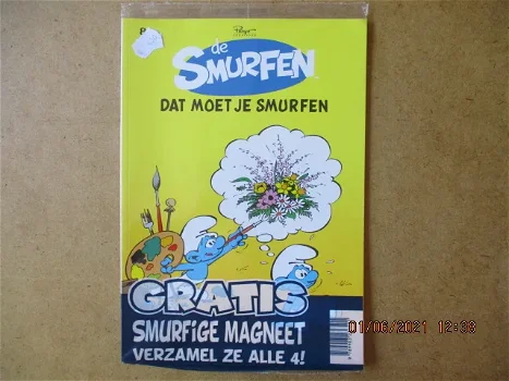 adv3982 de smurfen met magneet - 0