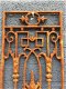 Cast iron deurraam rooster, wandornament, mooi smeed - 4 - Thumbnail