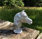 Decoratief paardenhoofd, gegoten aluminium-paard - 2 - Thumbnail