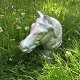 Decoratief paardenhoofd, gegoten aluminium-paard - 4 - Thumbnail