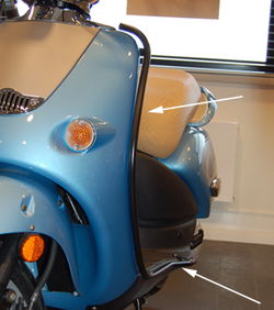 Valbeugel Beugel Beugelset Aprilia Mojito Voor Zijkant MAT