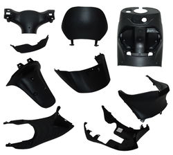 Binnen Kappenset Piaggio Zip 2000 9-Delig ZWART ORIGINEEL