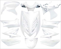Kappenset Plaatwerk Yamaha Aerox DMP WIT METALLIC 11-dlg