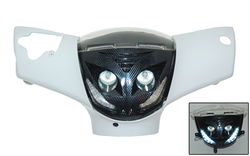 NIEUW DMP Koplamp + Led verlichting Piaggio Zip 2000 CARBON