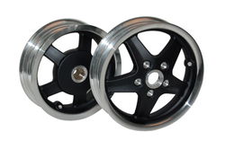 Velgen set Wiel Voor Achter Velg Vespa Lx Vespa S ZWART CHR