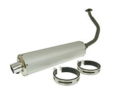 Uitlaat Gy6 125 cc China Aluminium Compleet Nieuw Goedkoop