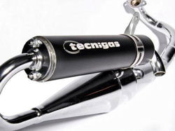 Uitlaat Tecnigas Next R Derbi Predator (watergekoeld) Chroom