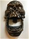 Gietijzeren bronskleurige schedel als deurklopper- klopper - 2 - Thumbnail