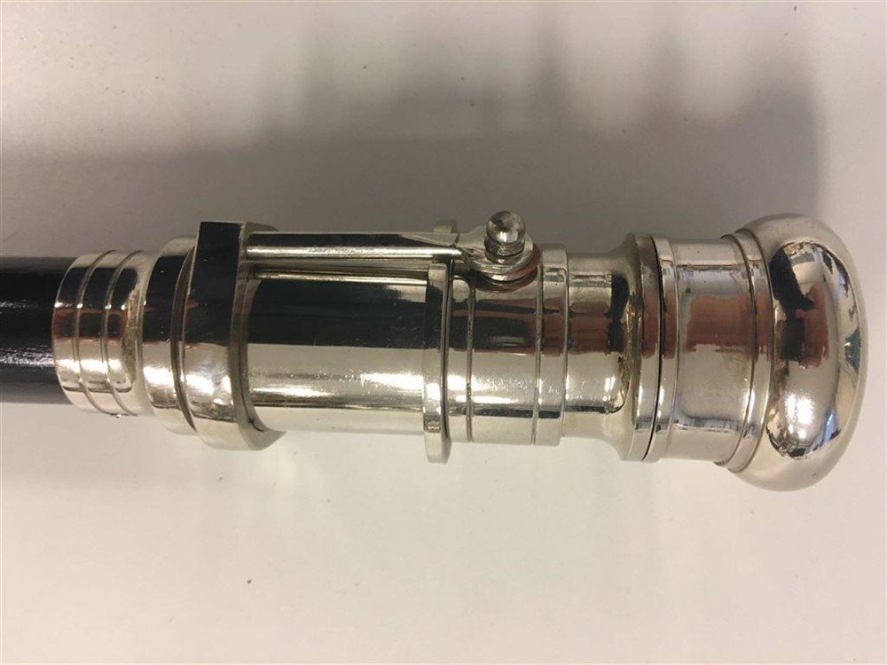 Wandelstok met verrekijker chrome-nikkel in het handvat - Afbeelding 6