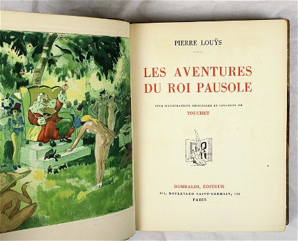 [Reliure Benoit] Les Aventures du Roi Pausole 1937 Louÿs - 4