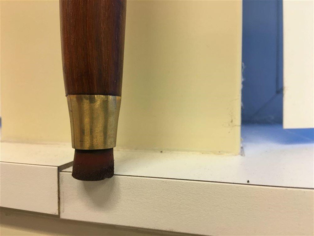 Wandelstok met verrekijker in de handgreep, messing - Afbeelding 8