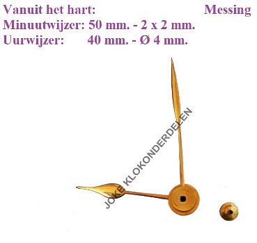 = Wijzers Franse pendule =44972 - 0