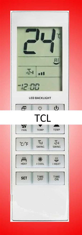 Vervangende afstandsbediening voor de airco's van Tcl - nr. 1