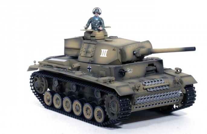 RC tank Torro Panzer 3 met rook en geluid 2.4GHZ nieuw - nr. 1