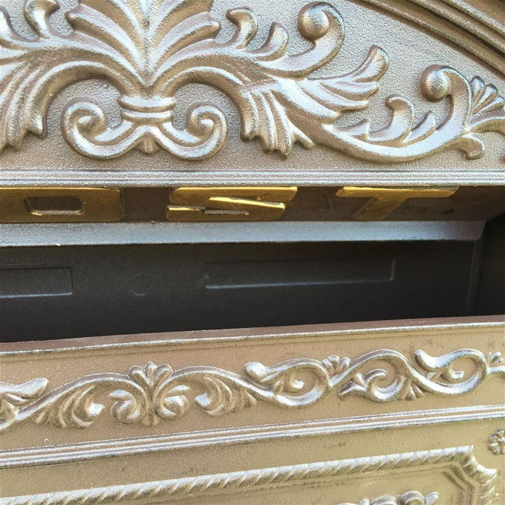 Postbus Londen, bruin gegoten aluminium - Afbeelding 5