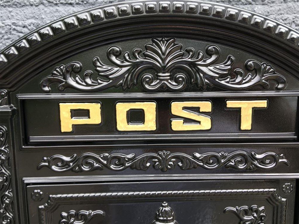 Postbus Londen, zwart gegoten aluminium - Afbeelding 5
