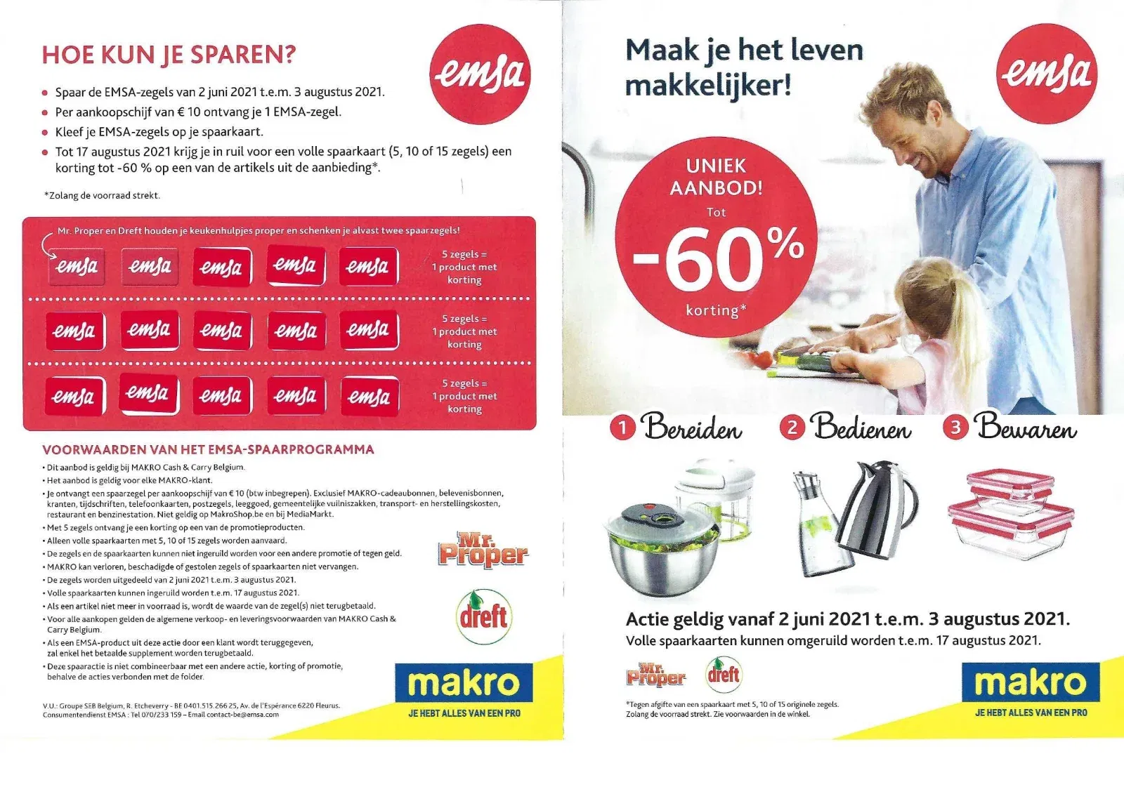 Makro zegels Emsa artikels (14 volle boekjes) - nr. 1