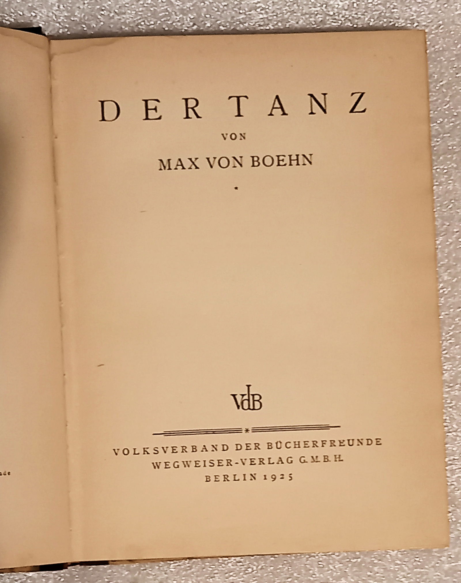 Der Tanz 1925 Boehn, Max von - Dans Ballet - Afbeelding 3