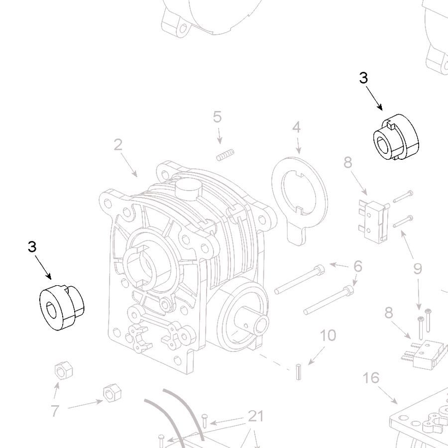 Teleco 18936 spare part Dish arm zamak insert 2019 T.65/85 - nr. 1
