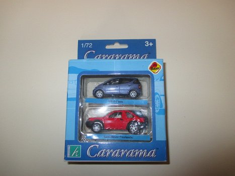 Cararama / Mercedes A-klasse en Land Rover Freelander / 1:72 - 2