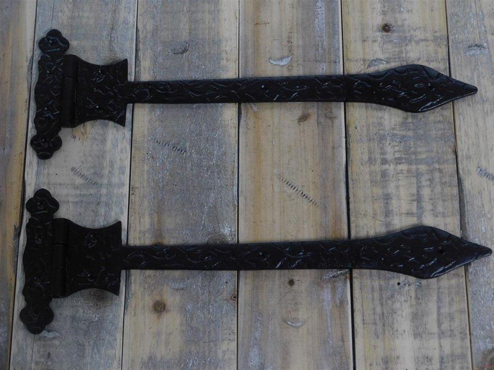 2 x scharnieren, deurband, zwart borstband. - nr. 1