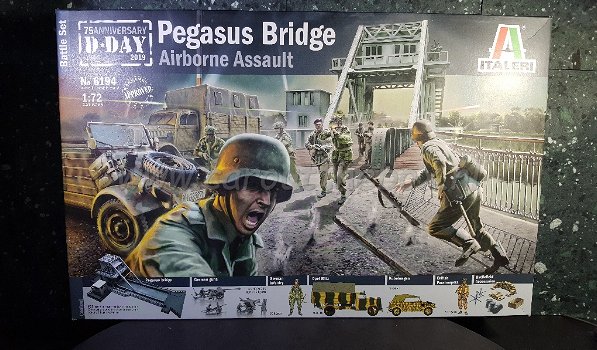 Pegasus Bridge glider assault diorama 1:72 Italeri - 0