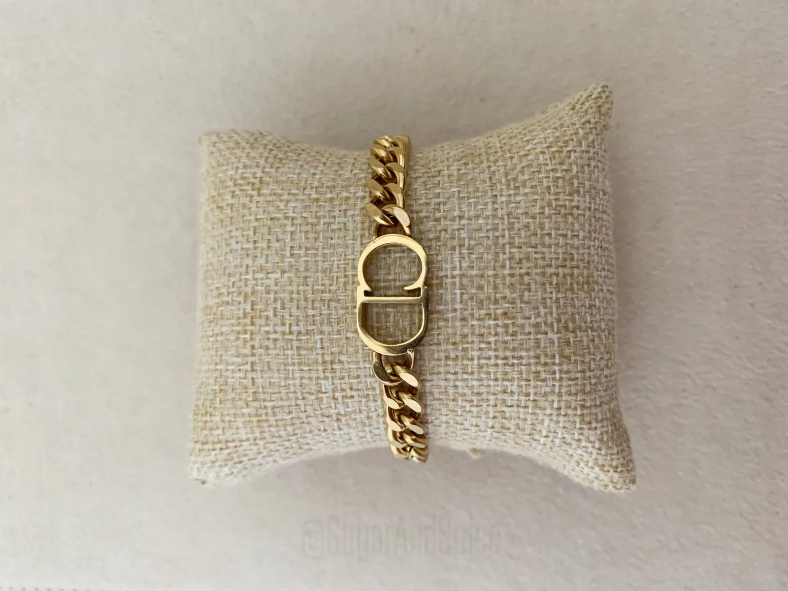 Letter armband chunky schakels verguld dior mix match ibiza - nr. 1