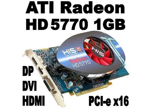 ATI HD 5770 1GB & AMD FirePro 2270 512MB PCI-e x16 VGA | W10 - 0