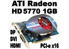 ATI HD 5770 1GB & AMD FirePro 2270 512MB PCI-e x16 VGA | W10