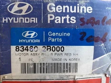 Hyundai Santa Fe II (07-12) Raammotor Achter Re 83460 2B000 NOS - 4