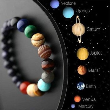 Planeten Armband Kosmos Natuursteen - 1