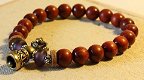 Boeddhistische mala armband met Ghanta-bel en Dorjé - 2 - Thumbnail