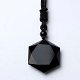 Zwarte Obsidiaan aan koord - 0 - Thumbnail