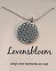 Levensbloem hanger aan ketting, op cadeaukaartje - 0 - Thumbnail