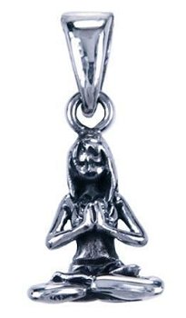 Namaste Yoga hanger van 925 sterling zilver - 0