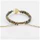 Gevlochten armband met Jade en Levensboom goudkleurig - 2 - Thumbnail