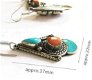 Traditionele Tibetaanse oorbellen van messing - 1 - Thumbnail