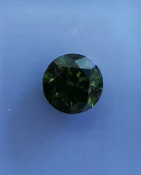 Natuurlijke groene diamant 1.07ct - 1