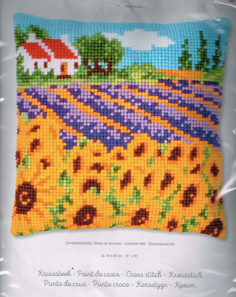 VERVACO BORDUURPAKKET KUSSEN, ZONNEBLOEMENVELD 681 - nr. 1