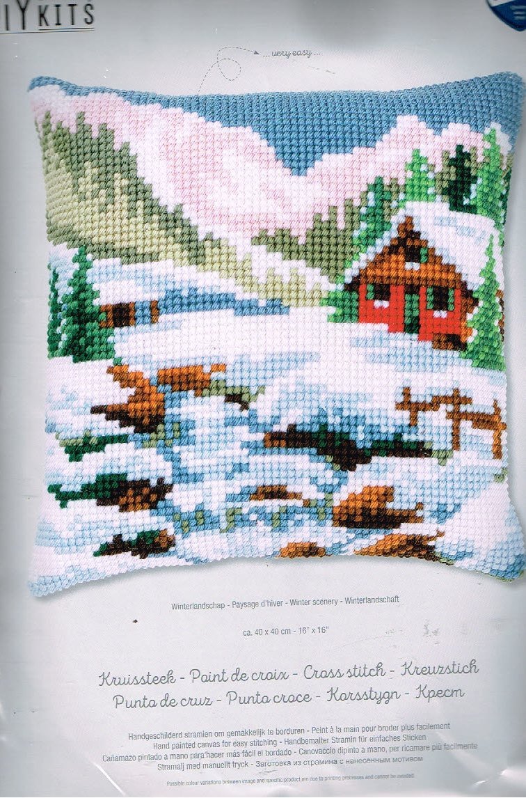 VERVACO BORDUURPAKKET KUSSEN, WINTERLANDSCHAP 836 - nr. 1