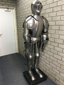 Origineel grote metalen ridder harnas outfit-ridder-harna - 0