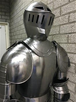 Origineel grote metalen ridder harnas outfit-ridder-harna - 4