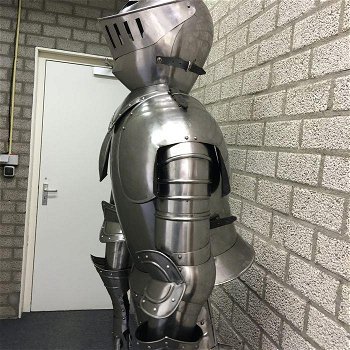 Origineel grote metalen ridder harnas outfit-ridder-harna - 5