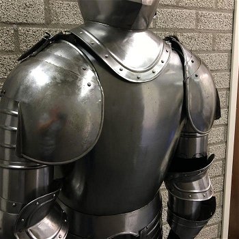 Origineel grote metalen ridder harnas outfit-ridder-harna - 6
