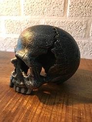 Schedel uit metaal, zeer apart,voor de liefhebber-schedel - 1