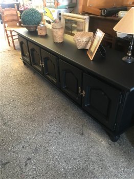 Mat zwart tv meubel - 4